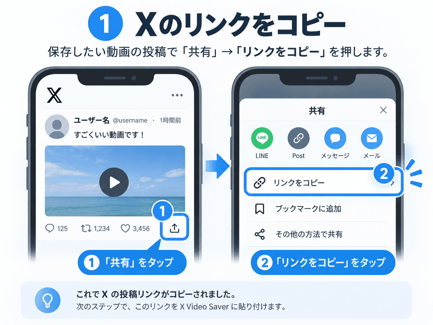 Xの投稿からリンクをコピーする方法
